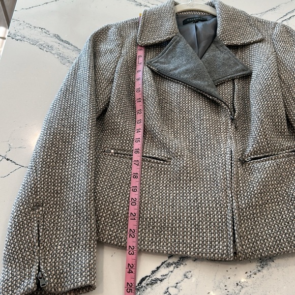 Talbots Gray Tweed Wool Blend Work Or Casual Lined Blazer sz.8 - Picture 8 of 12